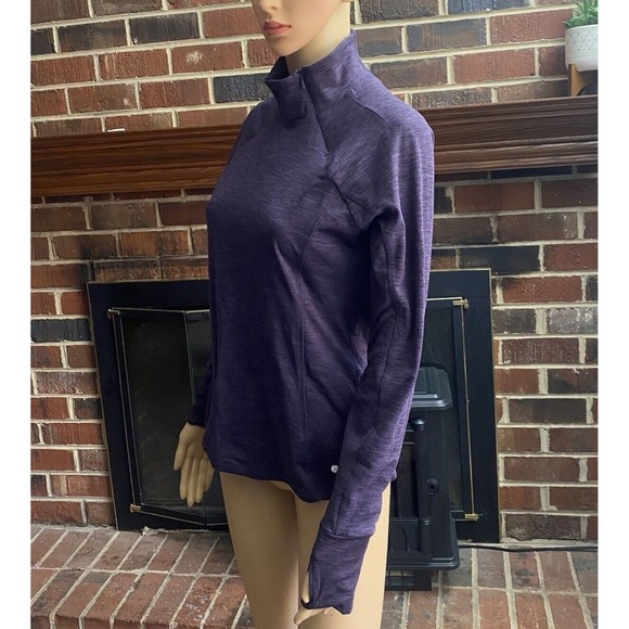 Layer 8 Women's Athletic Performance Top Long Sleeve Purple Size M Quick Dry - Picture 2 of 13